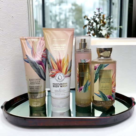Bath & Body Works Bahamas Passionfruit & Banana Flower Tropical Gift Set NWT